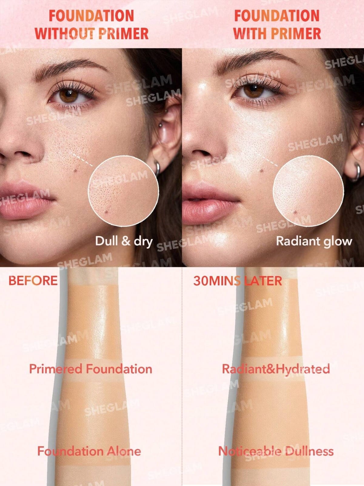 Sheglam Melon Melt Niacinamide Serum Primer - (30ml) - Image 2