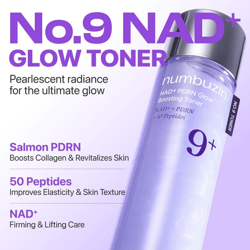 Numbuzin No.9 NAD+ PDRN Glow Boosting Toner - (150ml) - Image 3