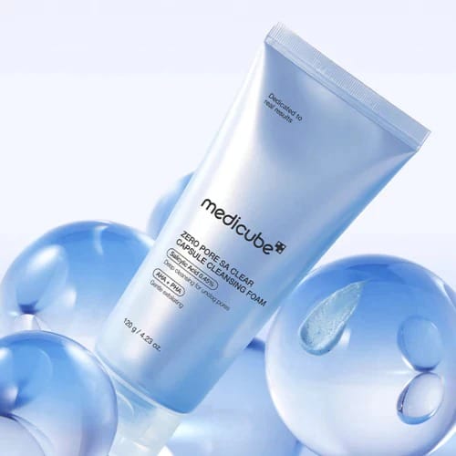 Medicube Zero Pore SA Clear Capsule Cleansing Foam - (120g) - Image 4