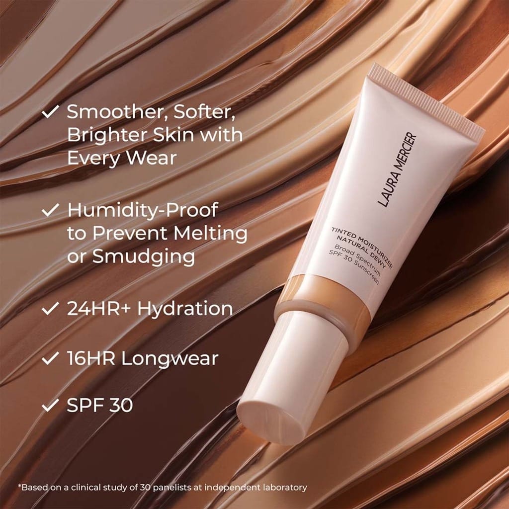 Laura Mercier Natural Dewy Tinted Moisturizer with SPF30 – Clay 5N (45ml) - Image 2