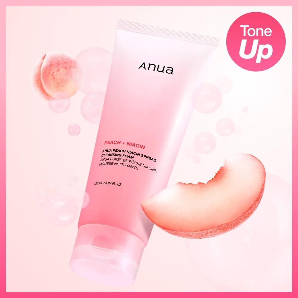 Anua Peach Niacin Spread Cleansing Foam - (150ml) - Image 3