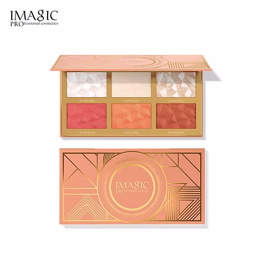 IMAGIC PROfessional 6 Color Highlight & Blush & Contour Palette 24g (Broken)