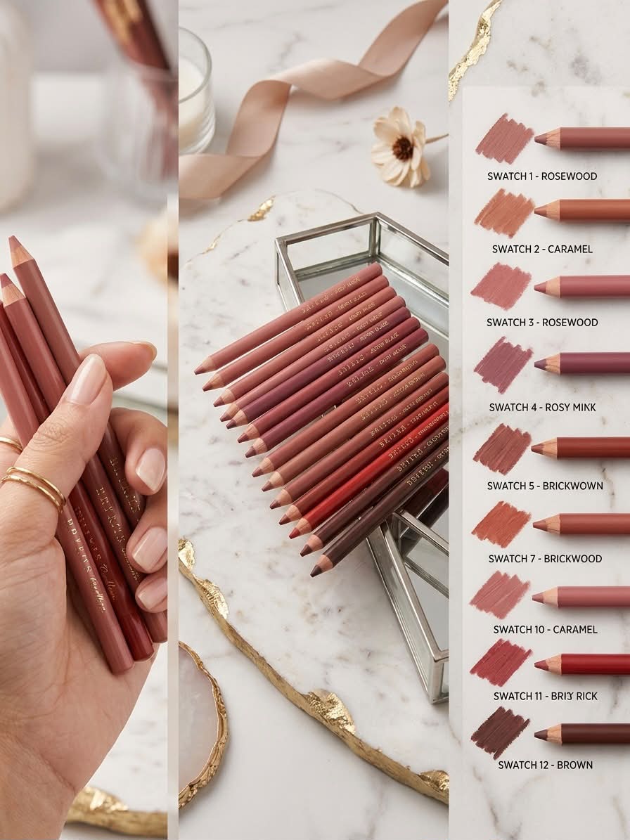 BRIBRI Velvet Contour Lip Liner - (Pack of 12)