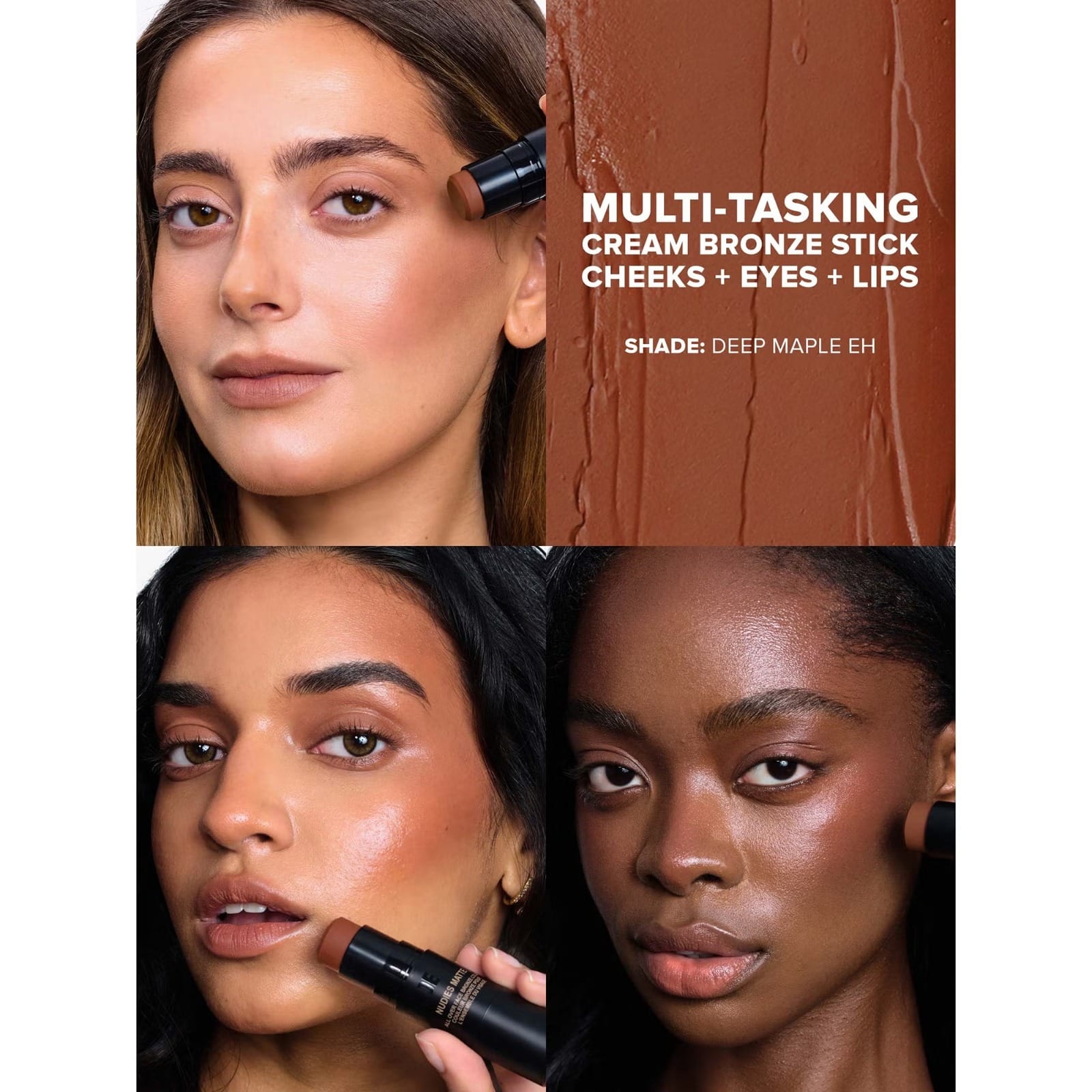 Nudestix Nudies All Over Face Color Matte - Deep Maple, Eh (Tester) - Image 2