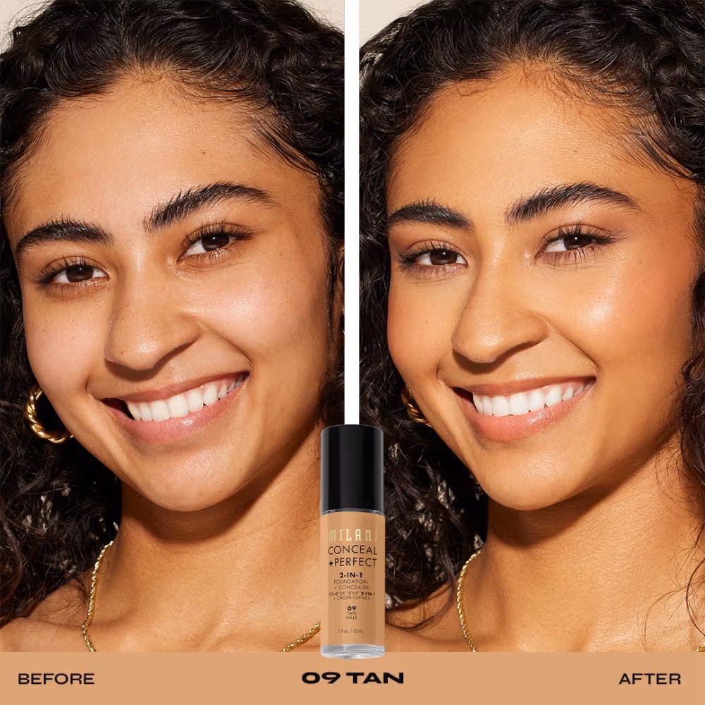 Milani Conceal + Perfect 2-In-1 Liquid Foundation + Concealer - 30ml (Dupe) - Image 2