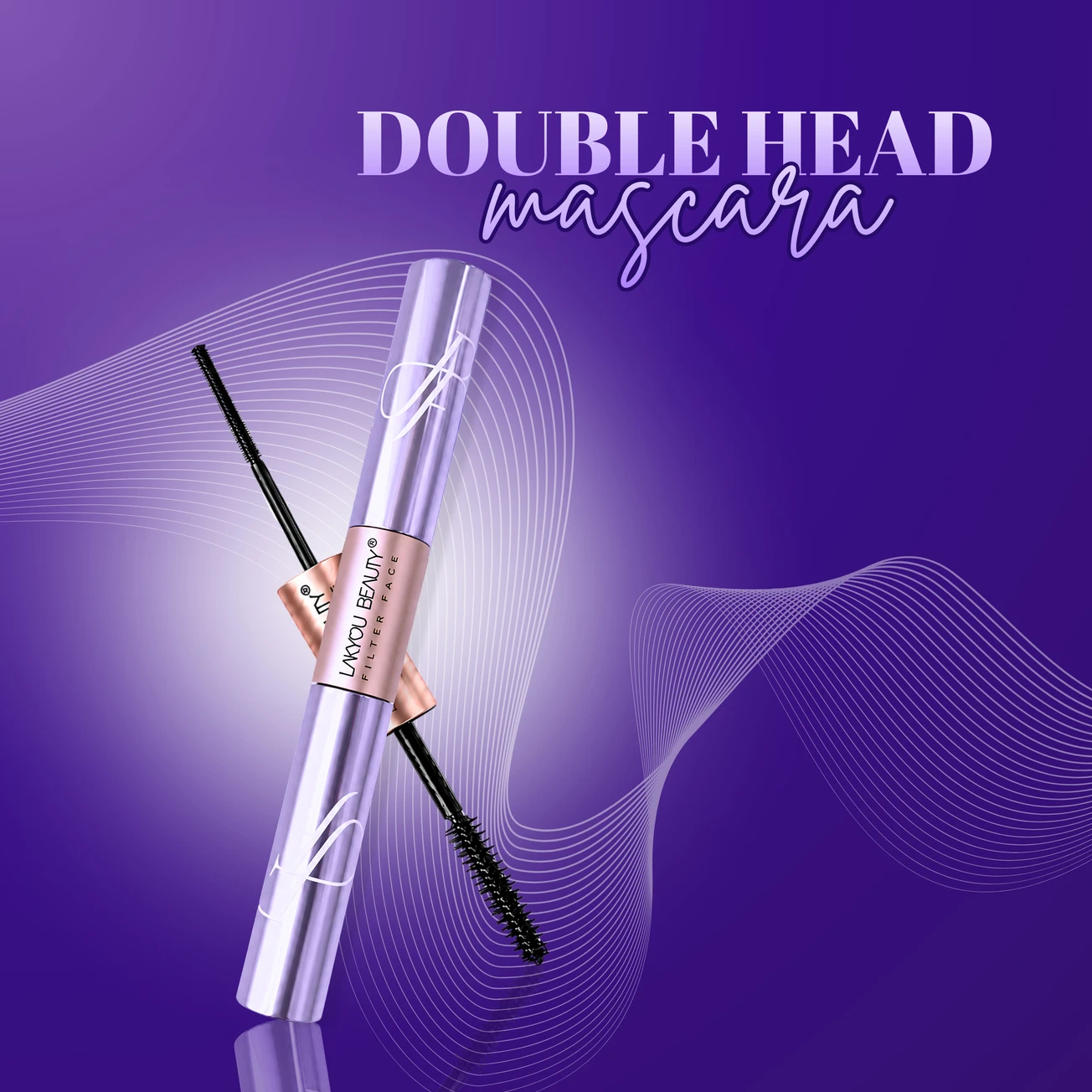 Lakyou Beauty Filter Face Double Head Mascara – Black (10ml) - Image 5