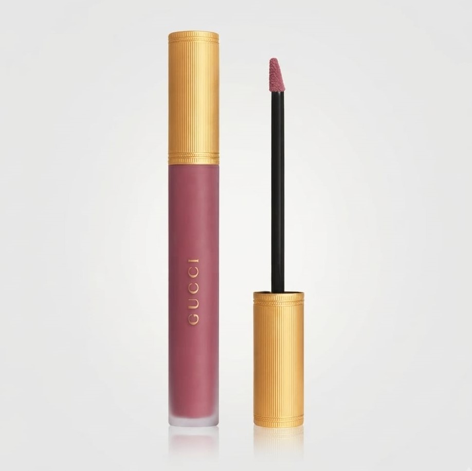 Gucci Rouge Liquid Matte Lipstick – 607 Vanessa Violet (6.5ml)
