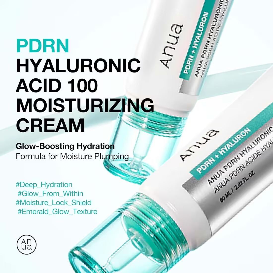 Anua PDRN Hyaluron Acid 100+ Moisturizing Cream - (60ml) - Image 2