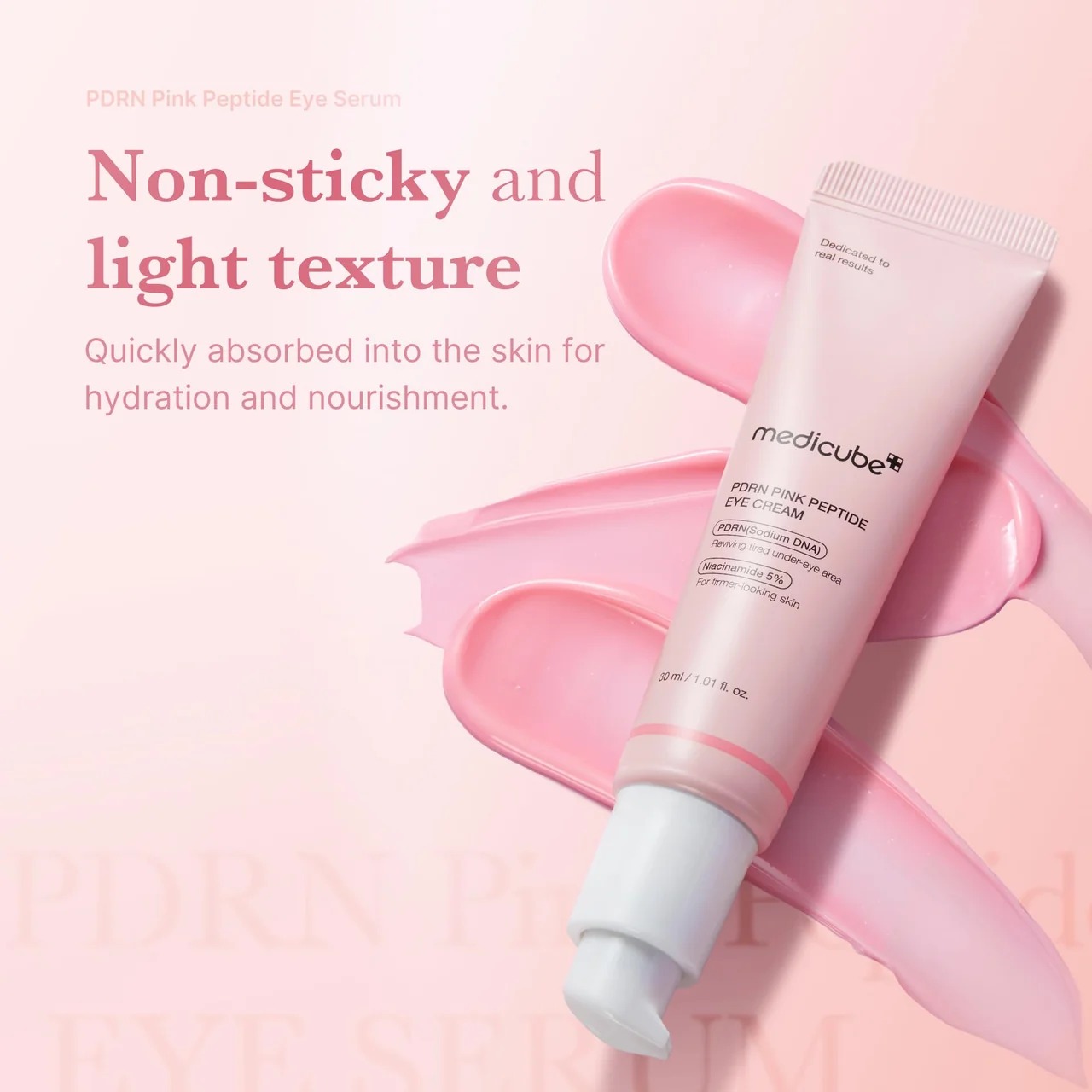 Medicube PDRN Pink Peptide Eye Cream - (30ml) - Image 4