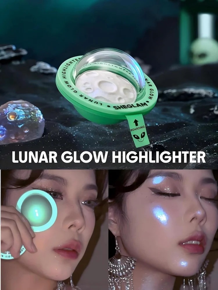 Sheglam Lunar Glow Highlighter - Silver - Image 3