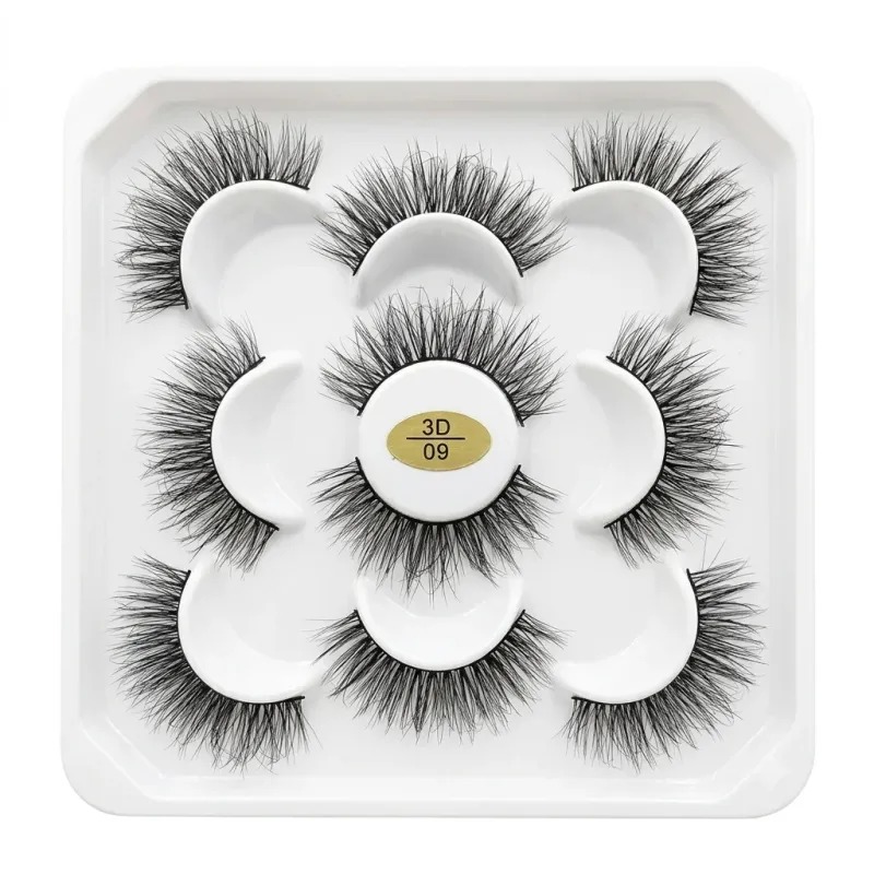 Mink Professional Eyelashes 5 Pairs - 3D09