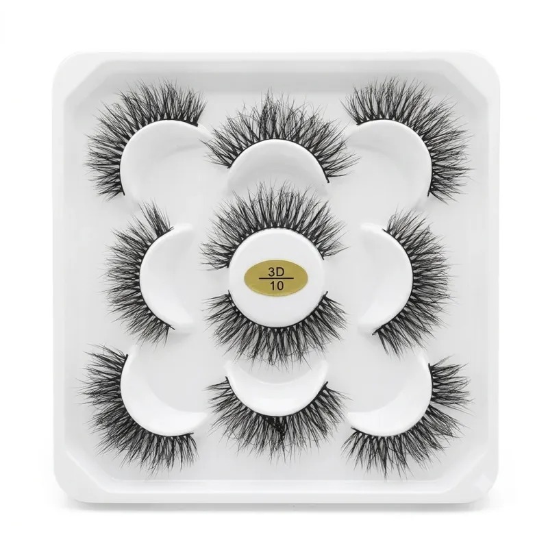 Mink Professional Eyelashes 5 Pairs - 3D10