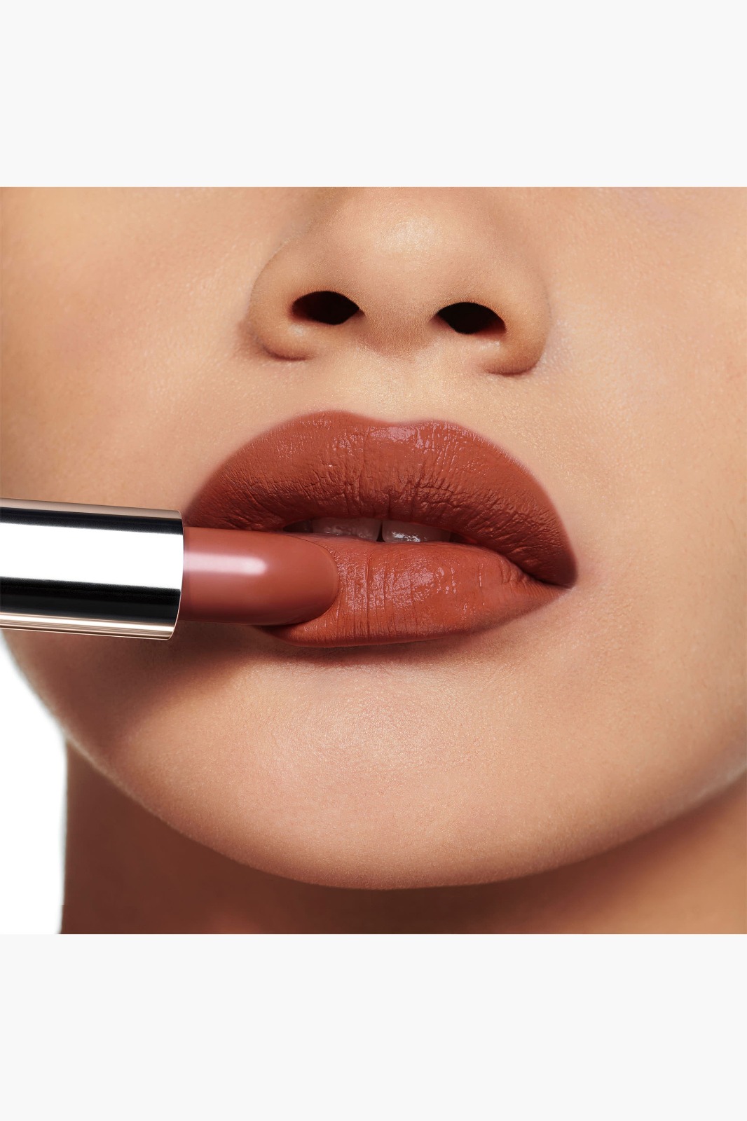 Dior Rouge Satin Matte Lipstick - 419 Bois Rose - Image 3