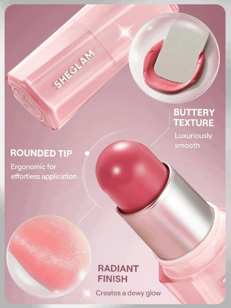 Sheglam Buttery Bliss Blush Stick – Guava Juice - Image 4