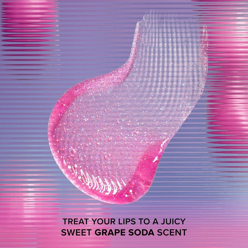 Too Faced Kissing Jelly Lip Oil Gloss - Grape Soda - Image 4