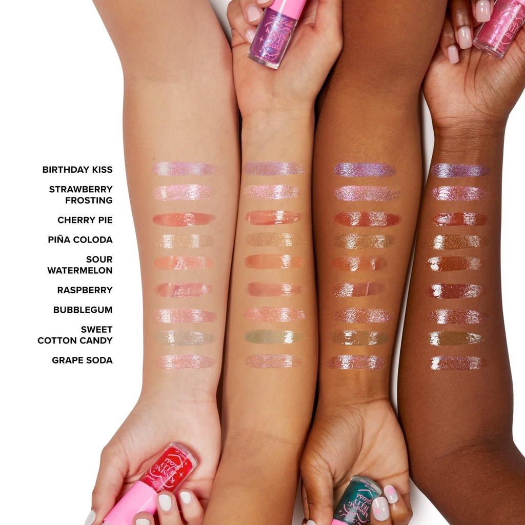 Too Faced Kissing Jelly Lip Oil Gloss - Sour Watermelon - Image 5