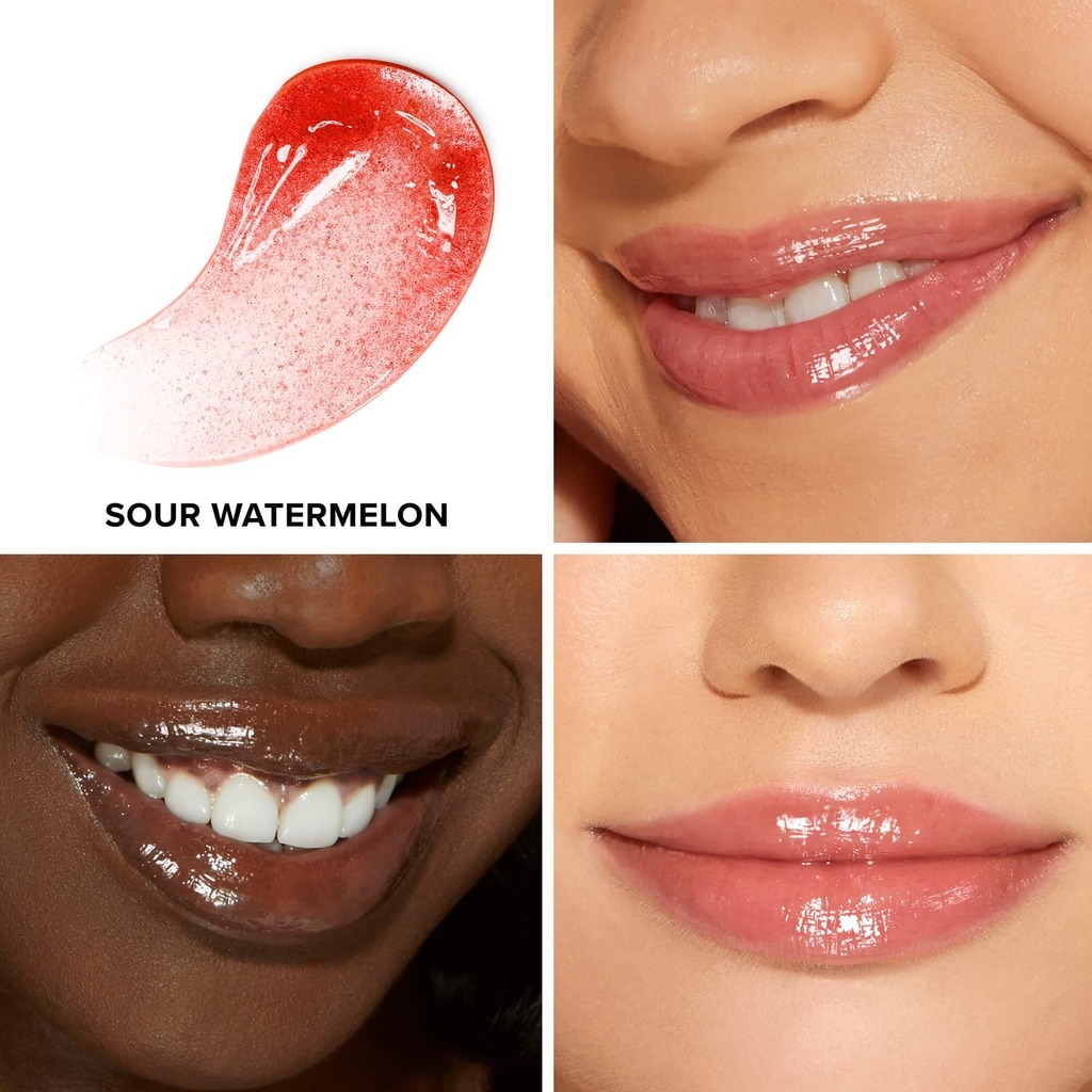 Too Faced Kissing Jelly Lip Oil Gloss - Sour Watermelon - Image 3