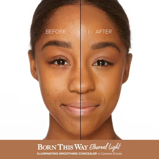 Too Faced Born This way Ethereal light Smoothing Concealer – Caramel Drizzle (5ml) - Image 4