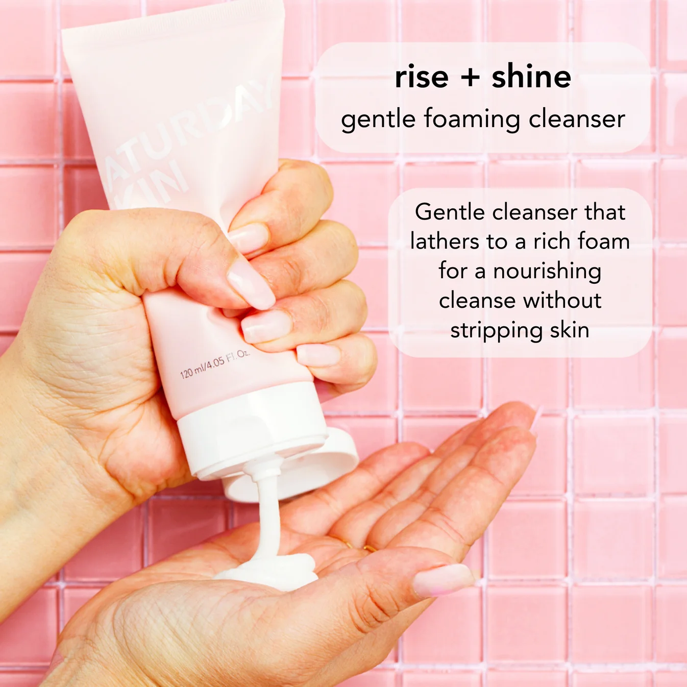 Saturday Skin Rise + Shine Gentle Cleanser .120ml - (Unboxed) - Image 2
