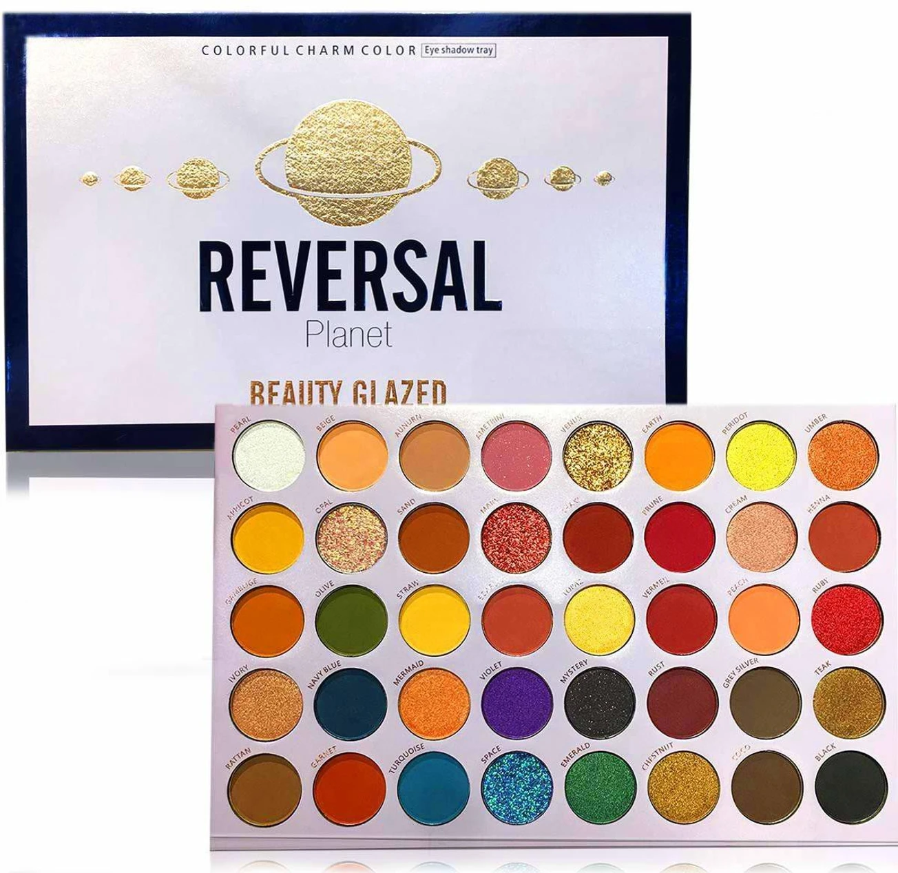 BEAUTY GLAZED Reversal Planet Glitter Eyeshadow Palette