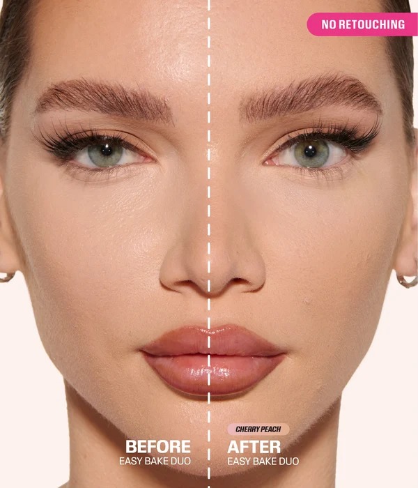 Huda Beauty Easy Bake Duo Loose Powder – Cherry Peach - Image 2