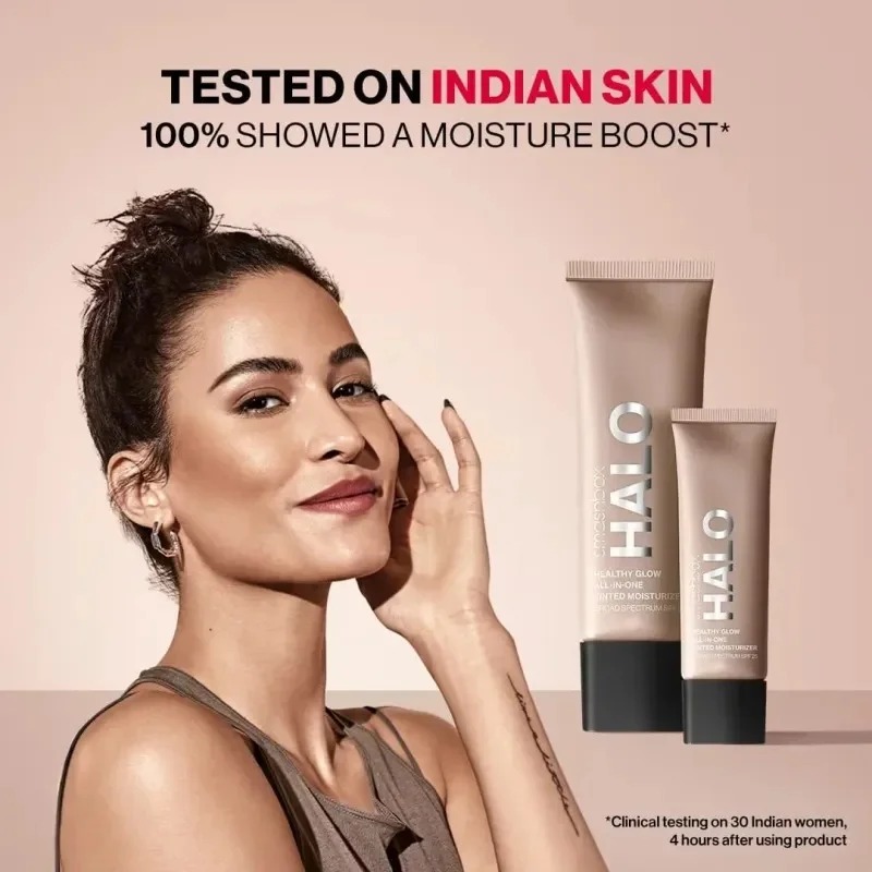Smashbox Halo Healthy Glow All-In-One Tinted Moisturizer Foundation – Tan (12ml) - Image 4