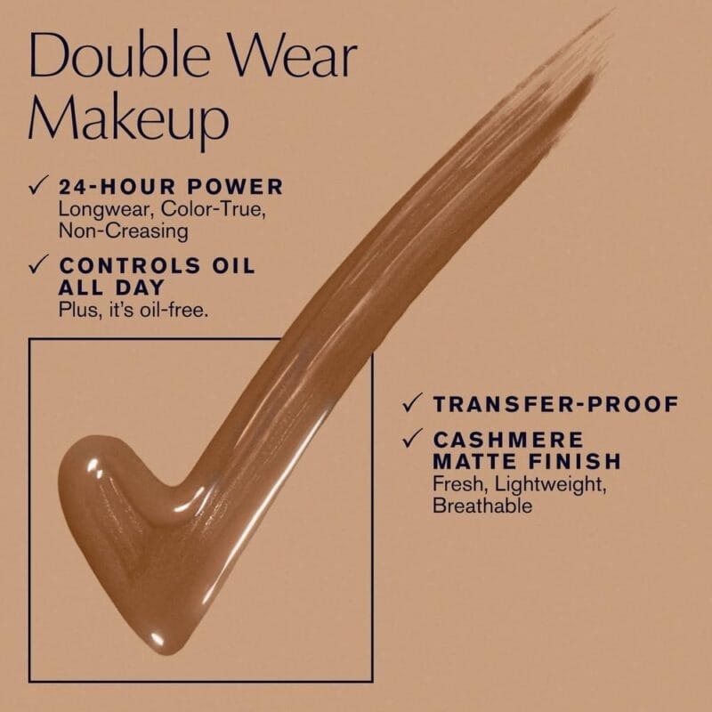 Estee Lauder Double Wear Stay-in-Place Makeup Foundation – 1W1 Bone (30ml) - Image 3