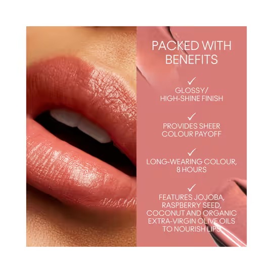MAC Lustreglass Lipstick – Kissmet (3g) - Image 4