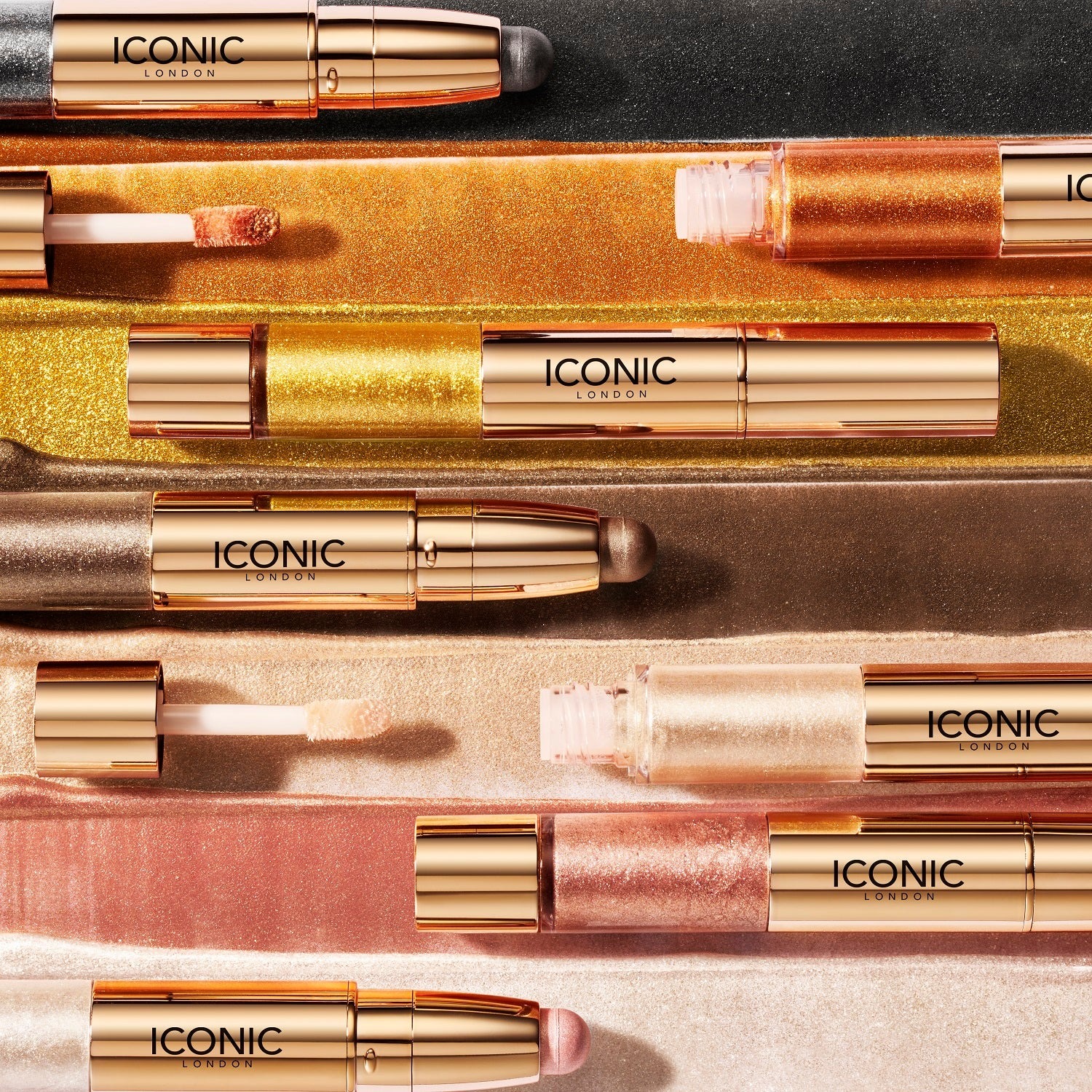 Iconic London Glaze Crayon Glitter – Goldmine (3ml) - Image 5