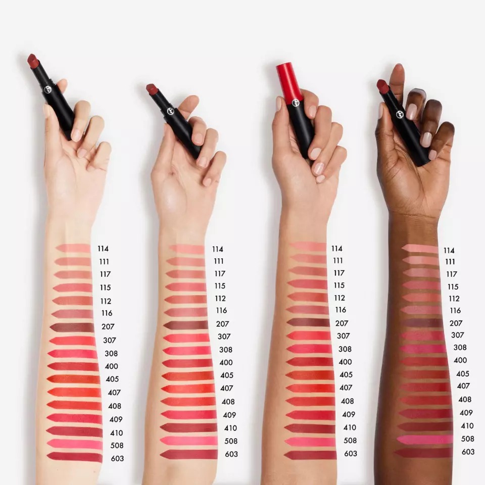 Giorgio Armani Lip Power Intense Matte Lipstick - 207 Devoted - Image 2