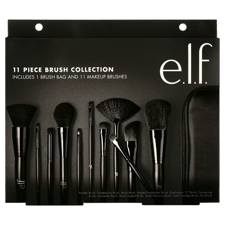 Elf 11 Piece Brush Collection includes 1 Brush Bag