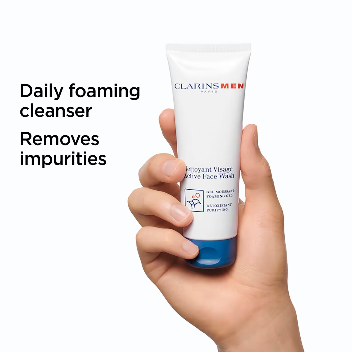 Clarins Men Nettoyant Visage Active Face Wash (125ml) - Image 5