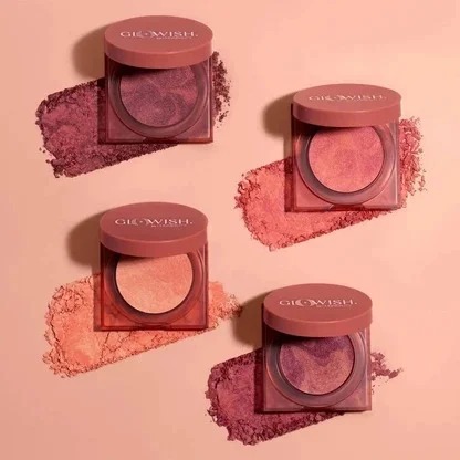Huda Beauty Glowish Cheeky Vegan Blush Powder – Healthy Peach (2.5g) - Image 2