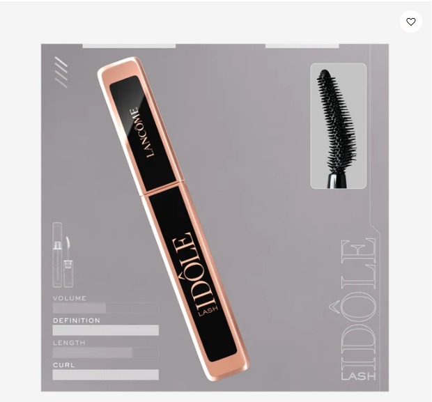 Lancome Lash Idole Waterproof Mascara - 01 Glossy Black (8ml) - Image 3