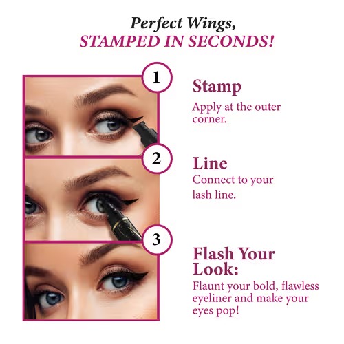 Nykaa Wing In A Blink Eyeliner Pen Black - Dark Knight 01 (Unboxed) - Image 2