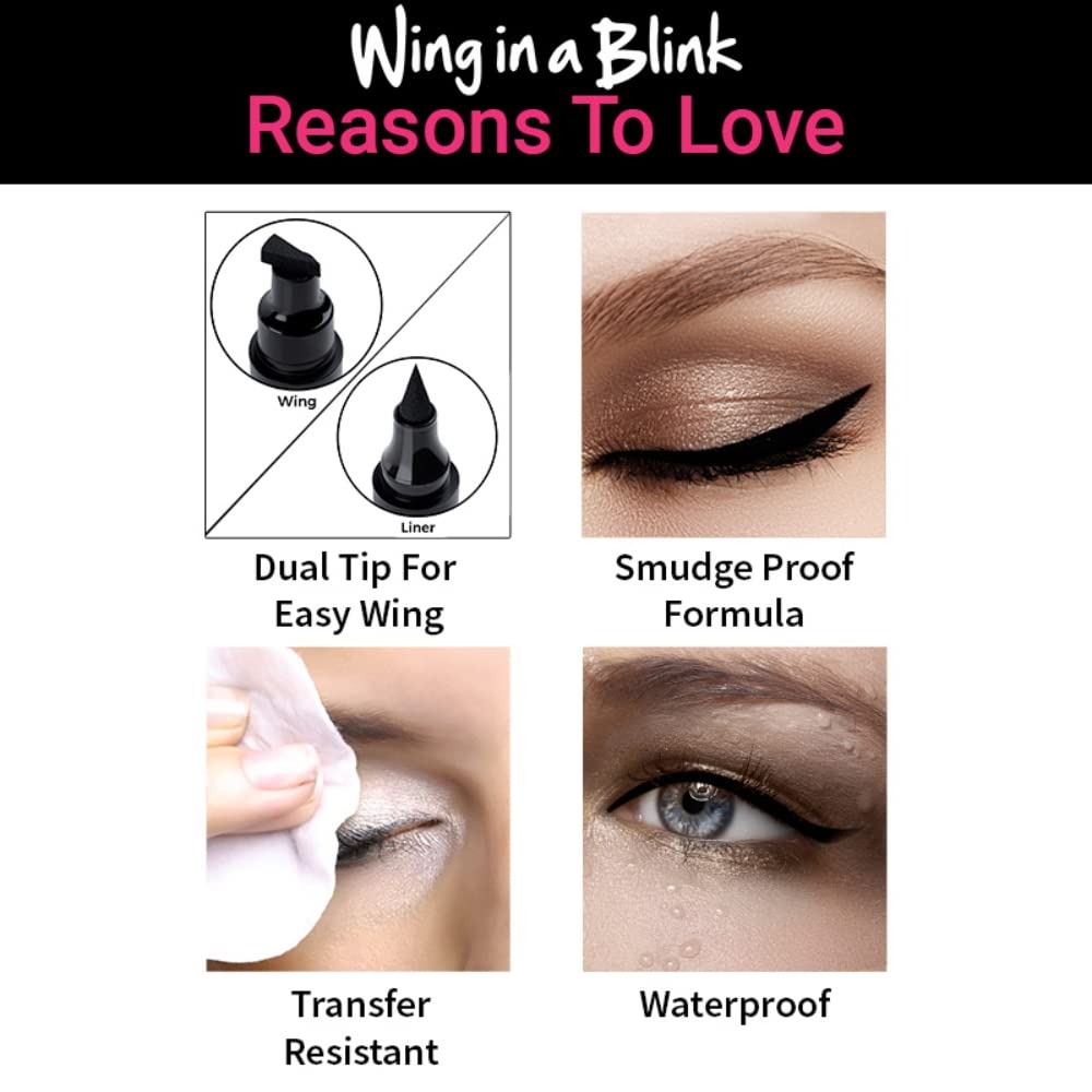 Nykaa Wing In A Blink Eyeliner Pen Black - Dark Knight 01 (Unboxed) - Image 3