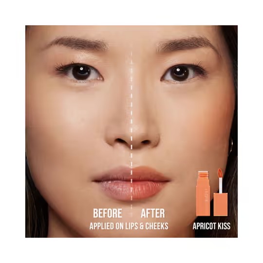 Huda Beauty Lip Blush Creamy Lip & Cheek Stain 6ml - Apricot Kiss - Image 3