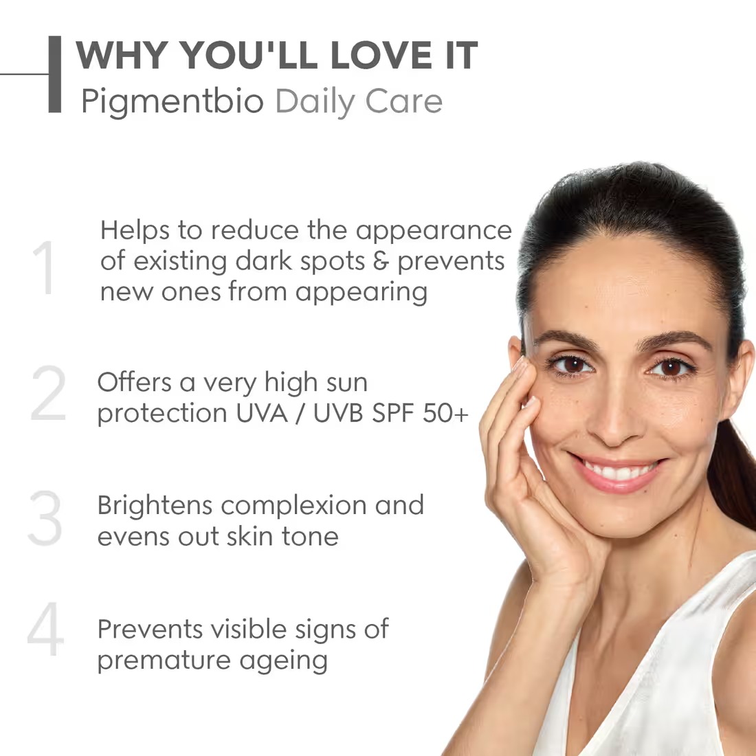 Bioderma Pigmentbio Daily Care SPF 50+ Brightening Sunscreen - 40ml (Unboxed) - Image 3